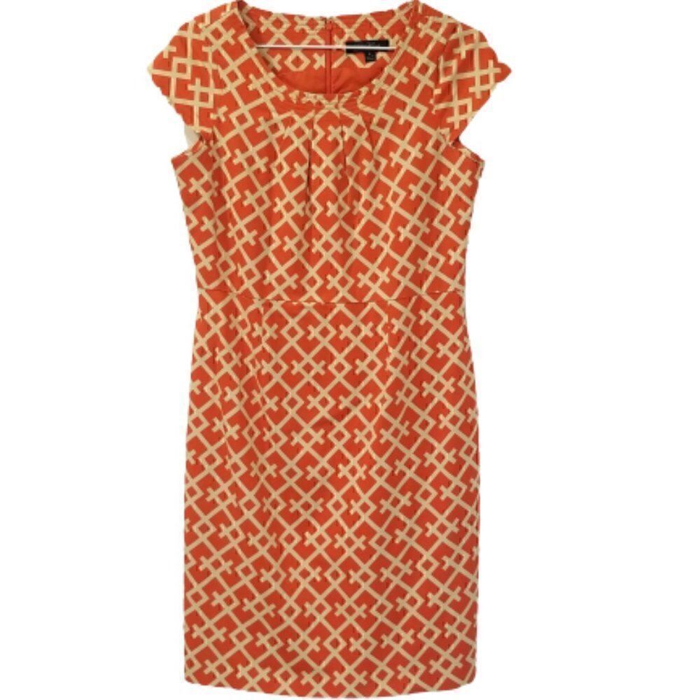 Eden Court Preppy Mod Printed Sheath Dress